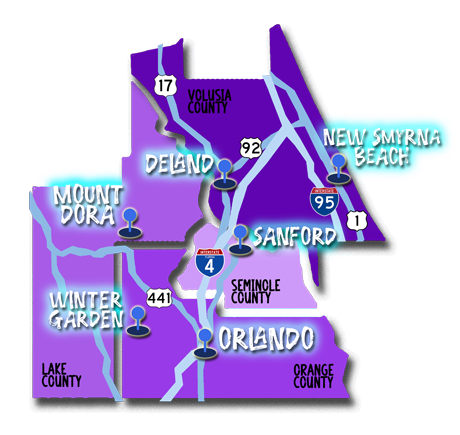 Interactive Map of Central Florida